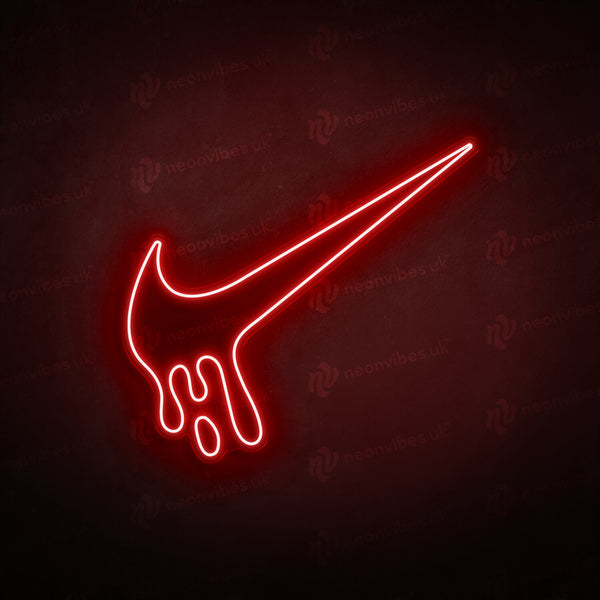 Dripping Nike Tick neon sign Neon Vibes neon signs