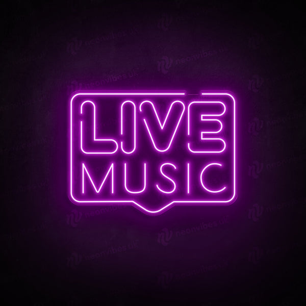 Live Music neon sign - V6