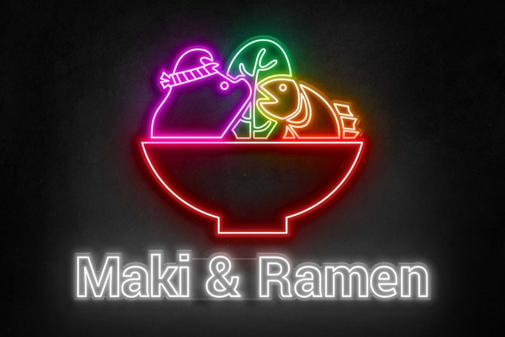 LED neon signs Maki & Ramen