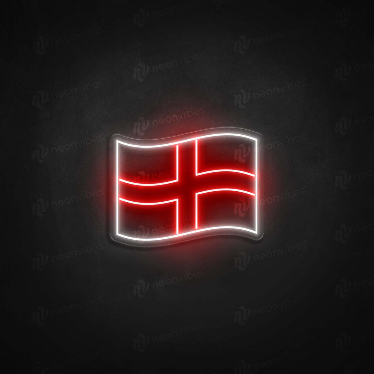 England Flag V3 neon sign