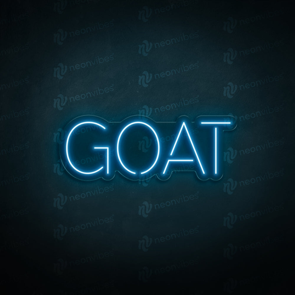 LED Neon GOAT sign