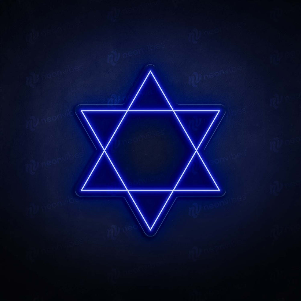 Star Of David neon sign