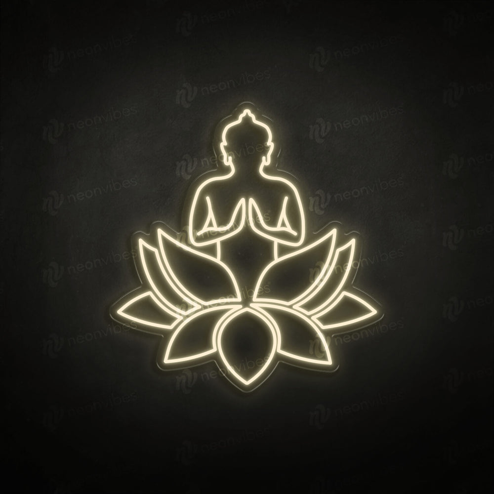 Buddha Lotus neon sign