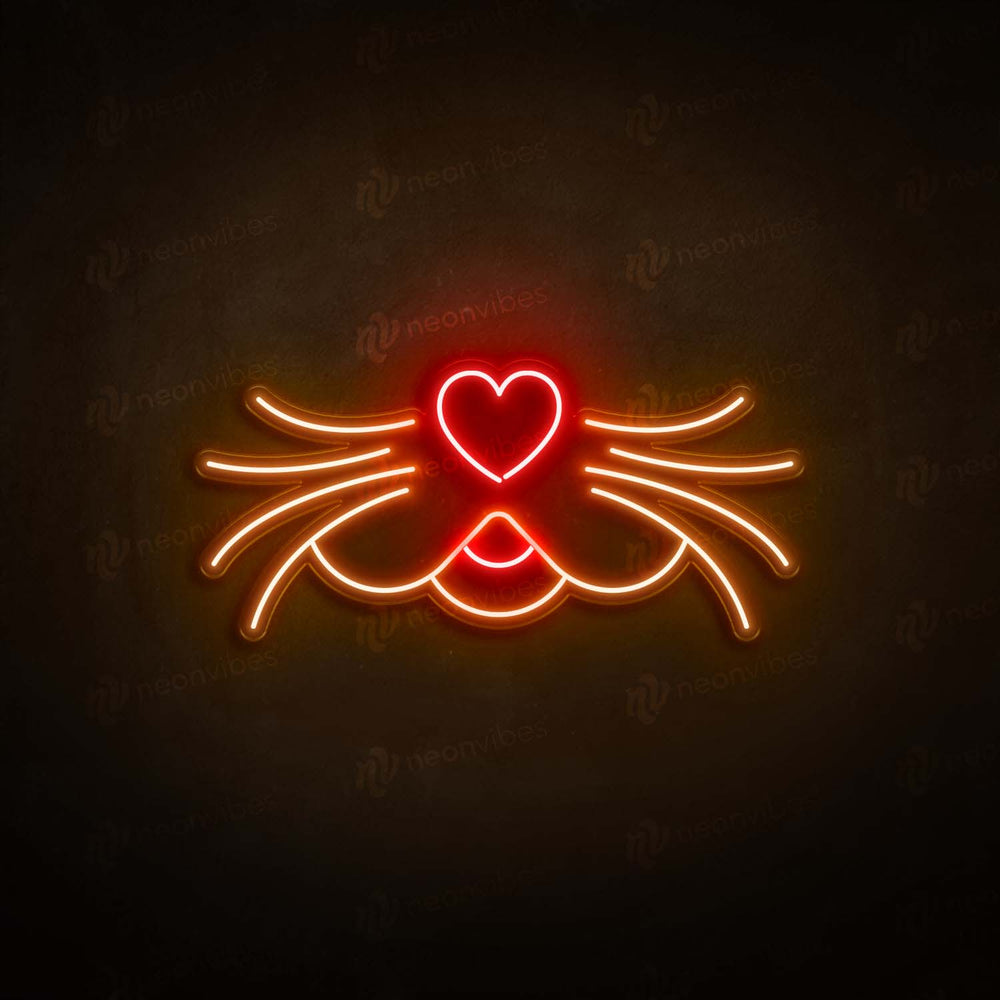 Dog Heart Nose neon sign