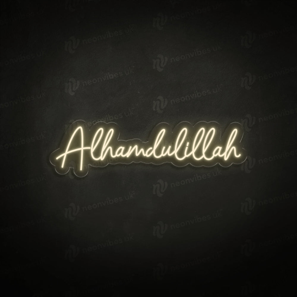 Alhamdulillah neon sign