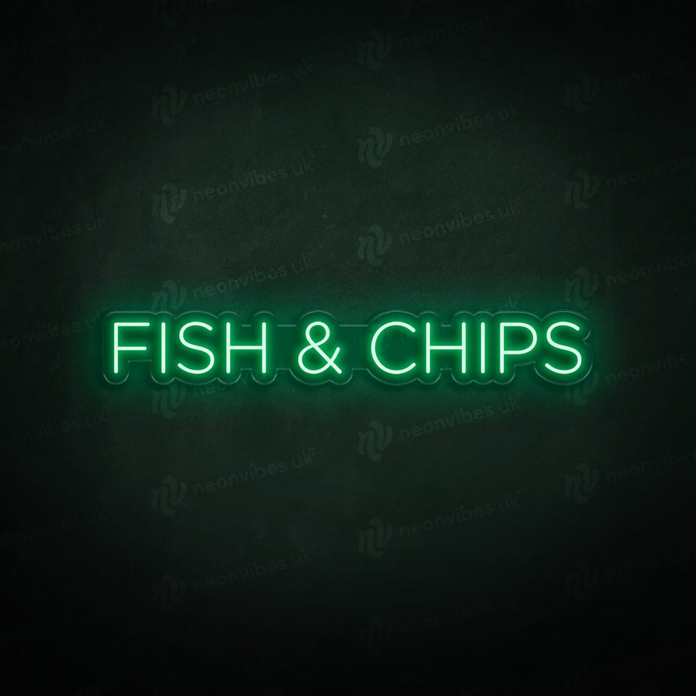 Fish & Chips neon sign