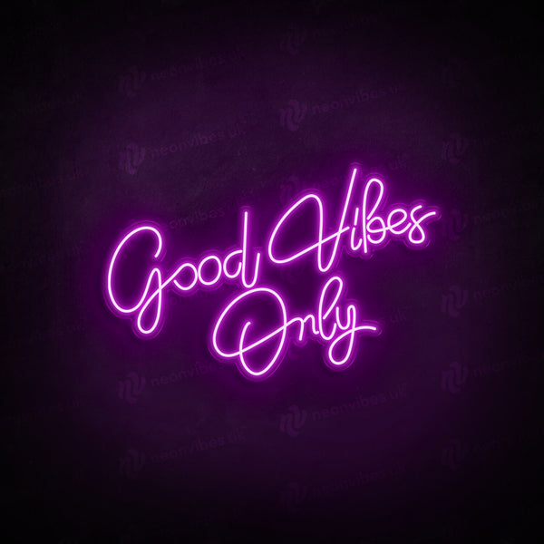 Good Vibes Only V6 neon sign - Neon Vibes® neon signs