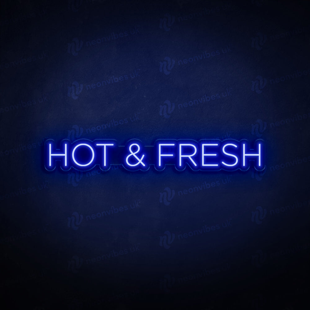 Hot & Fresh neon sign