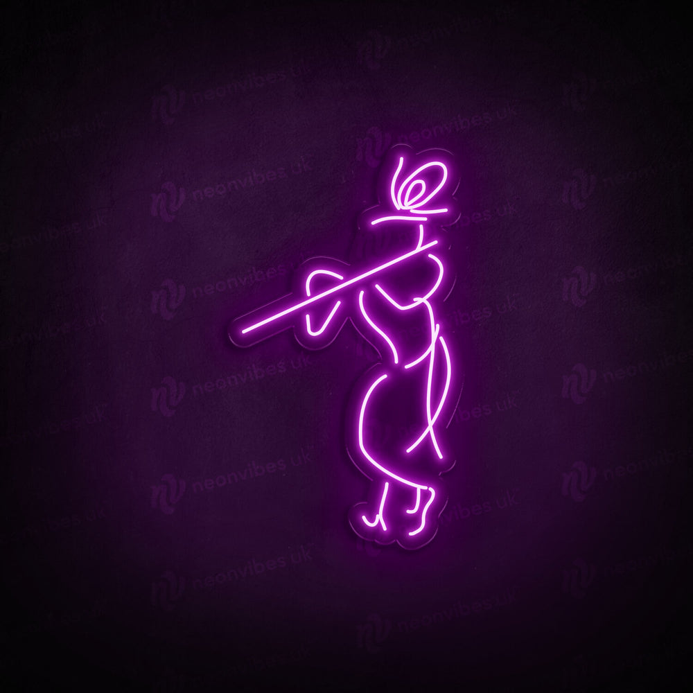 Krishna neon sign