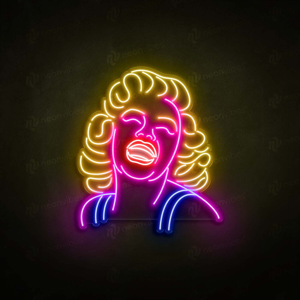 Marilyn Monroe neon sign