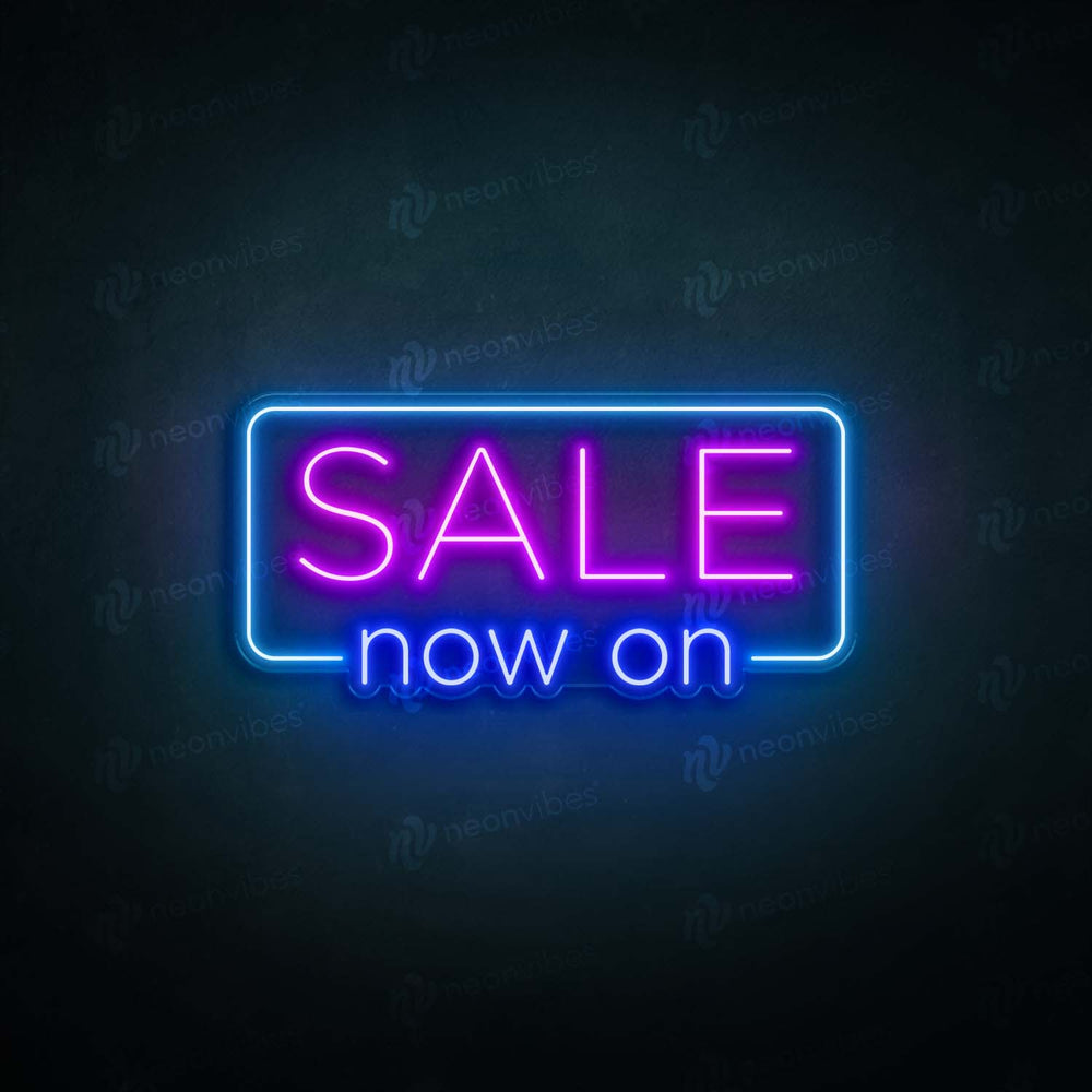 Sale now on neon sign