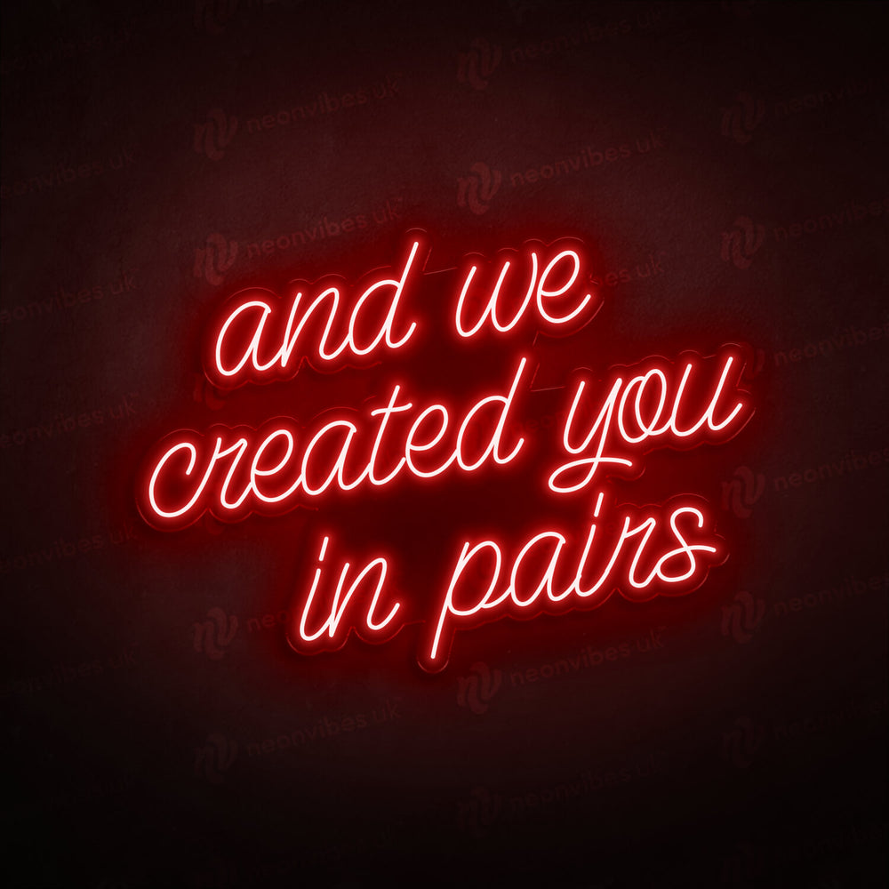 Created In Paris neon sign