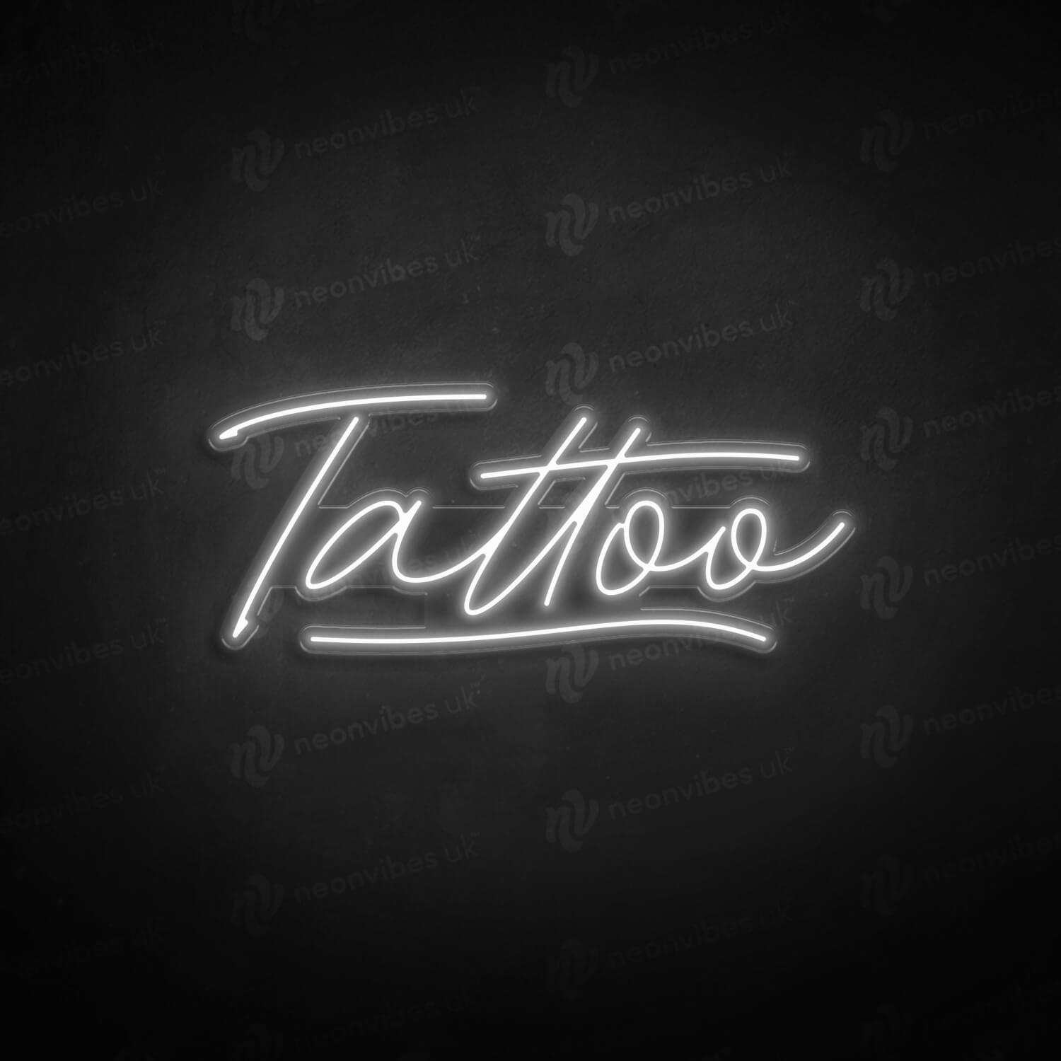Tattoo neon sign shop stock photo Image of black blue  100162314