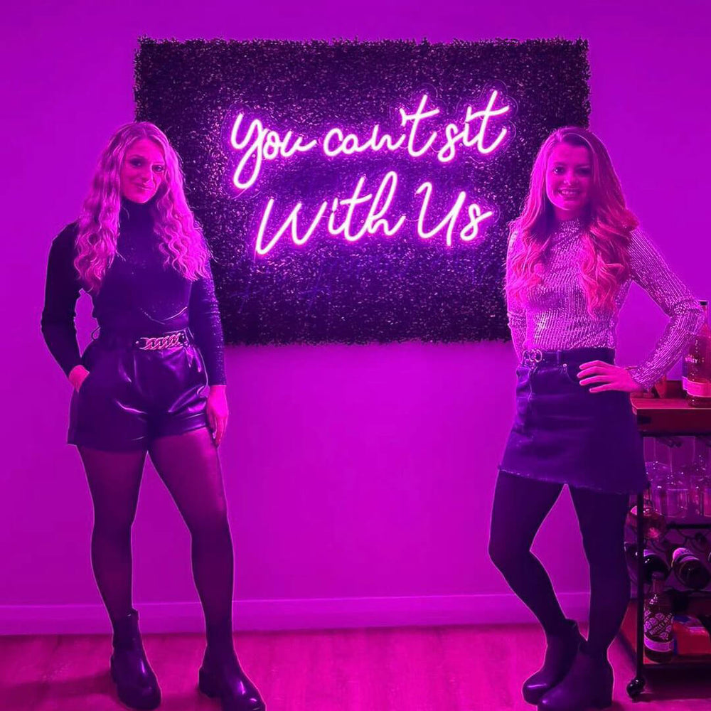 You Can't Sit With Us neon sign